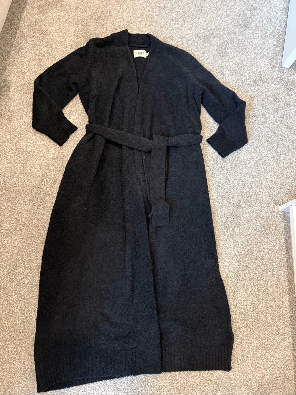 UGG Women's Black Lenny II Knit Robe